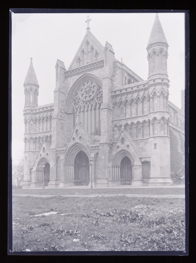 St.Albans, Cathedral near front Image credit Leeds University Library