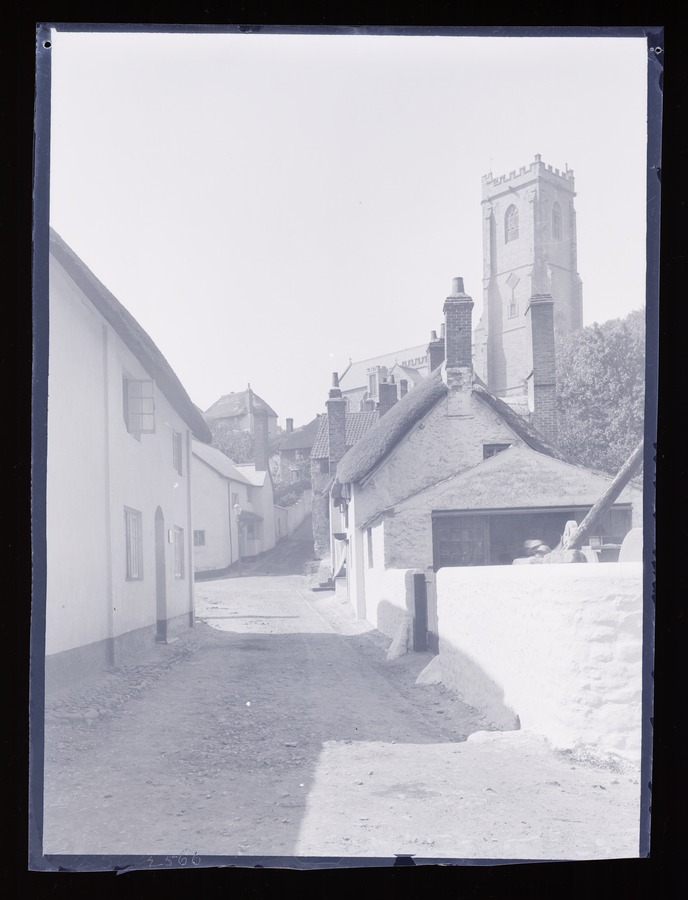 Minehead, Church and Lane Image credit Leeds University Library