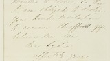 Partial letter from Florence Nightingale to Lydia Leigh