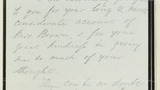 Letter from Florence Nightingale to Mrs Richard Morris