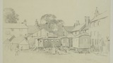 Spring Fair, Penrith. Pencil drawing.