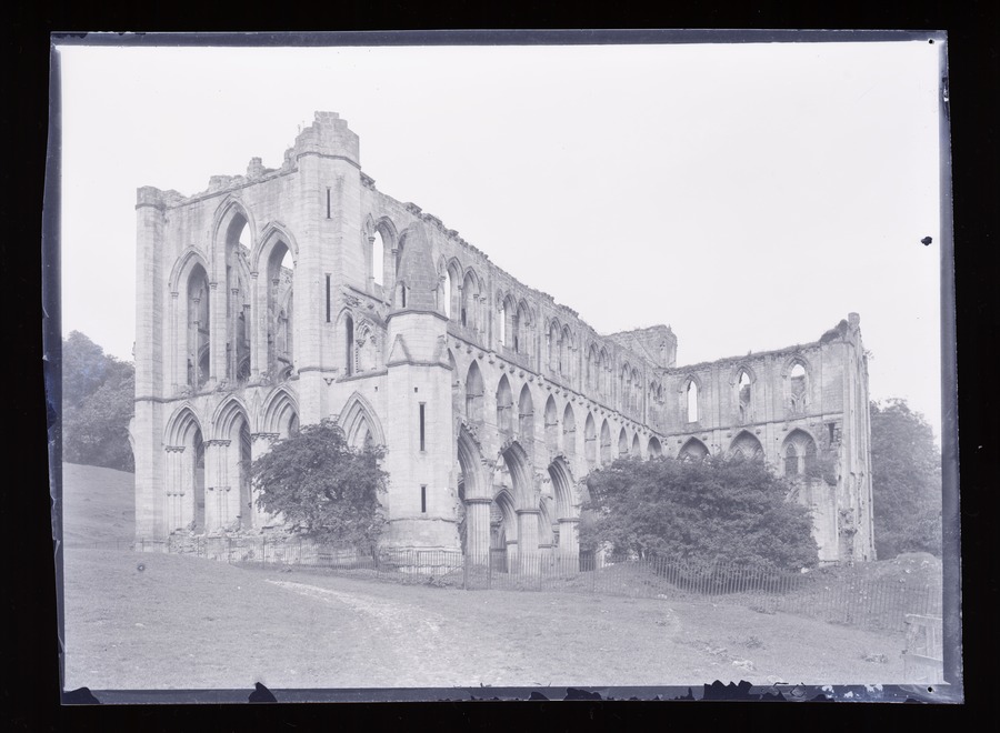 Rivaulx Abbey, from SE Image credit Leeds University Library