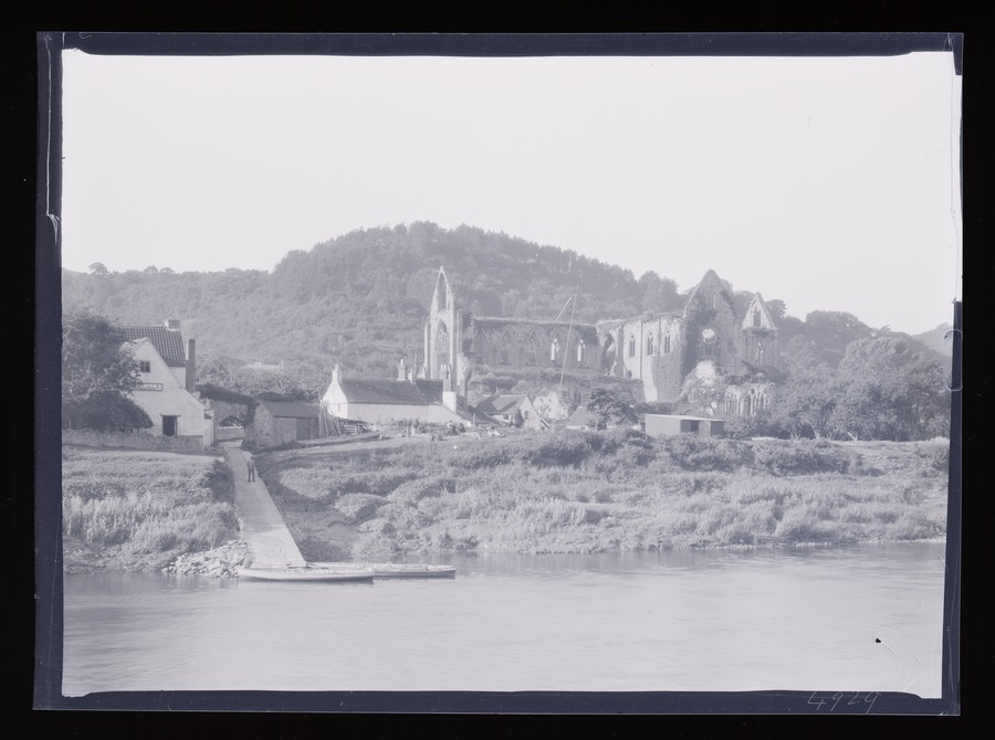 Tintern Abbey, from across river Image credit Leeds University Library