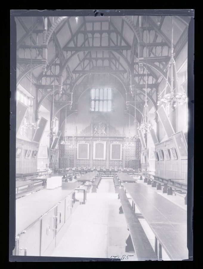 Cambridge Trinity College dining hall Image credit Leeds University Library