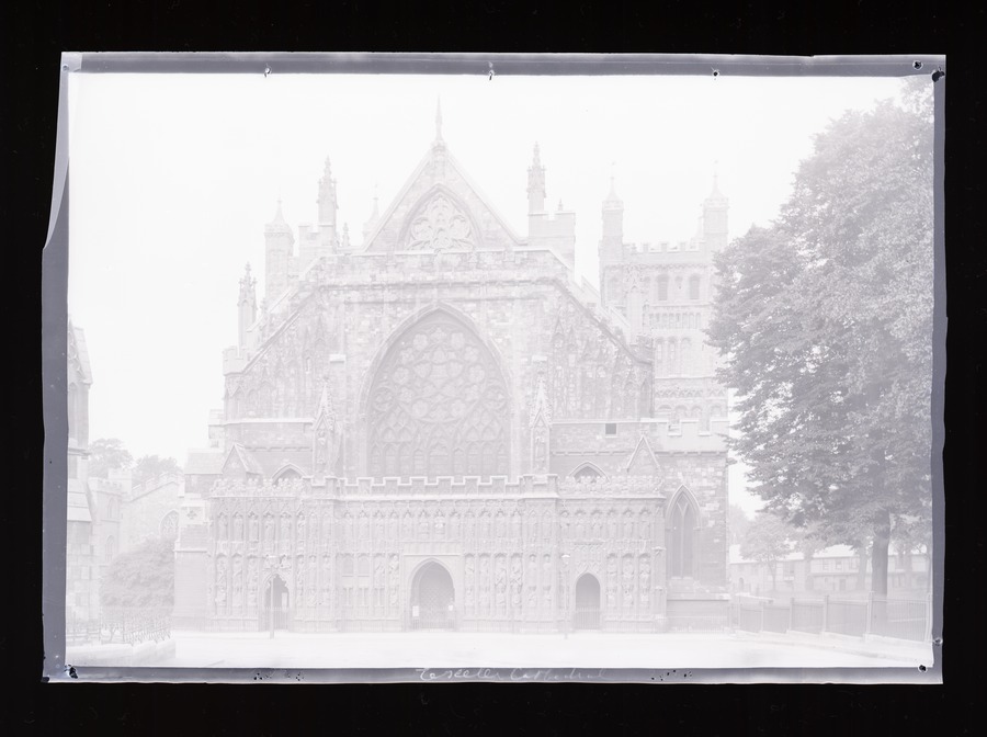 Exeter Cathedral, West Front Image credit Leeds University Library