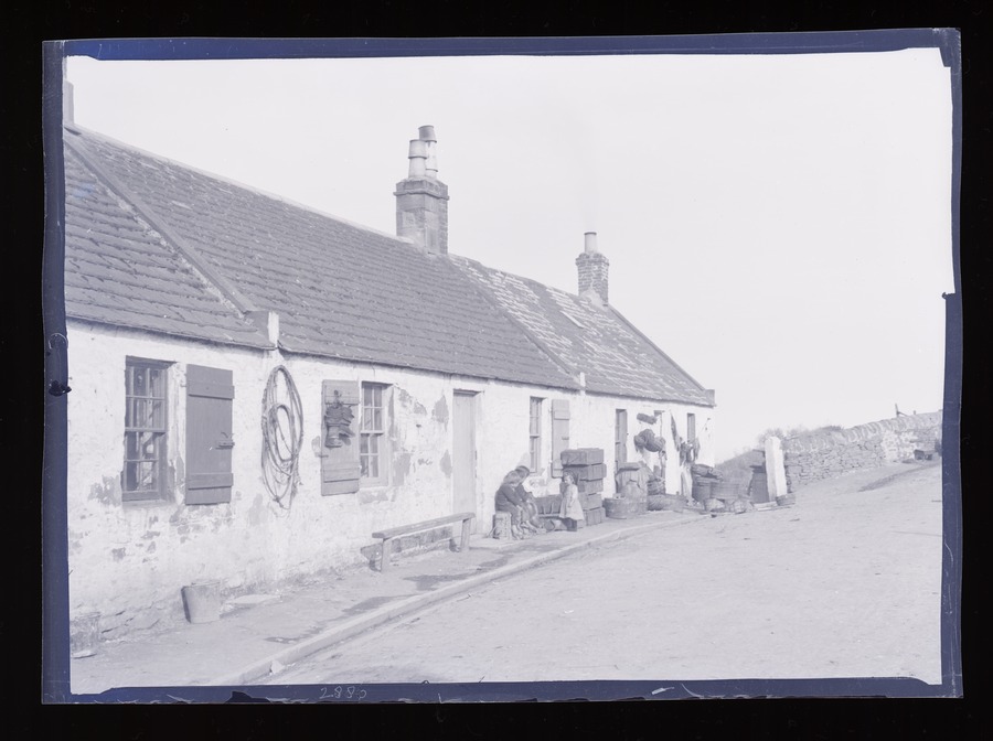 Auchniuolie [Auchmithie] Cottages Image credit Leeds University Library