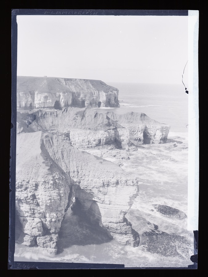 Flamborough, Cliffs to S. from near Thornwick Image credit Leeds University Library
