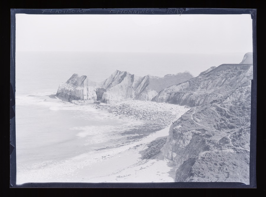 Flamborough, Thornwick Bay N.side and cliff Image credit Leeds University Library