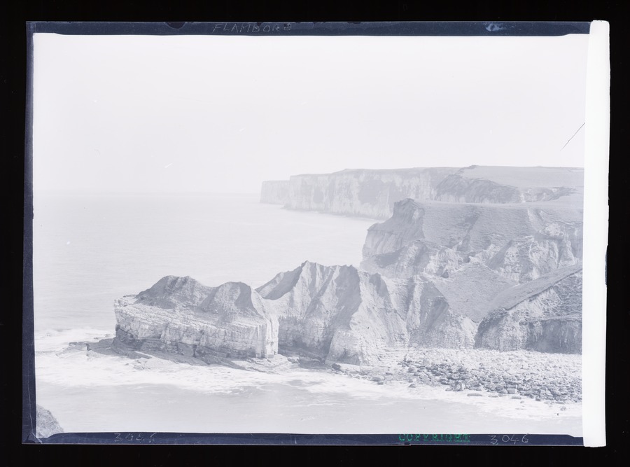 Flamborough, Thornwick Bay and cliffs Image credit Leeds University Library