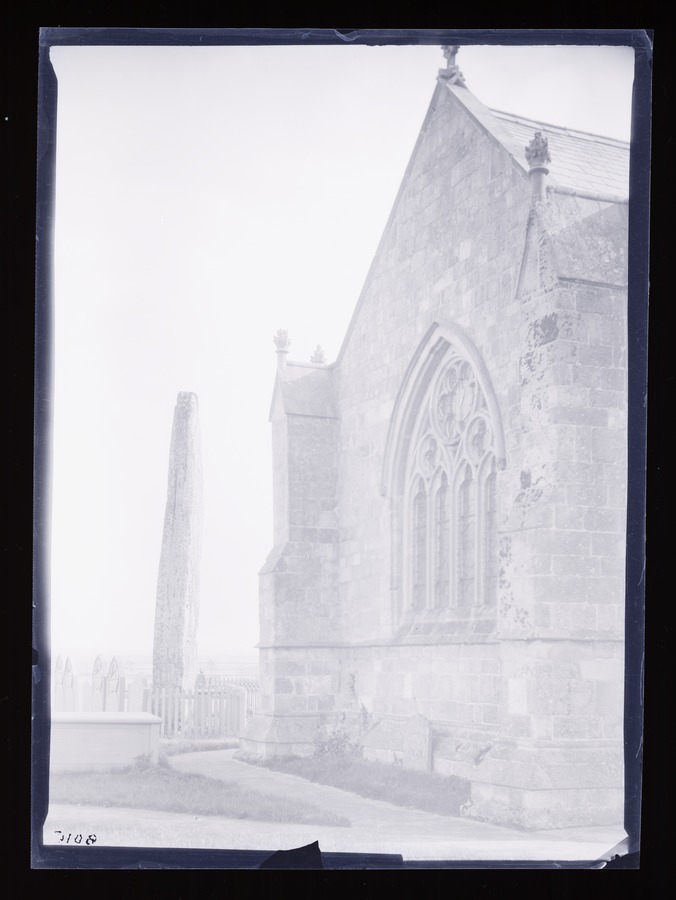 Rudston, Monolith and Church Image credit Leeds University Library