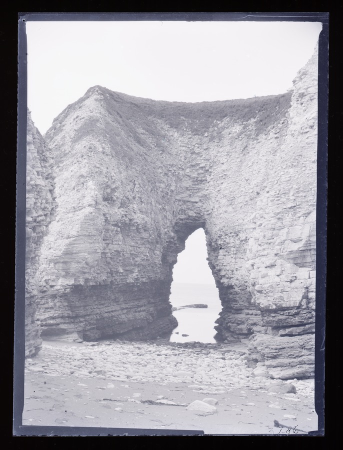 Flamborough, N from Selwicks Bay, Arch Rock Image credit Leeds University Library