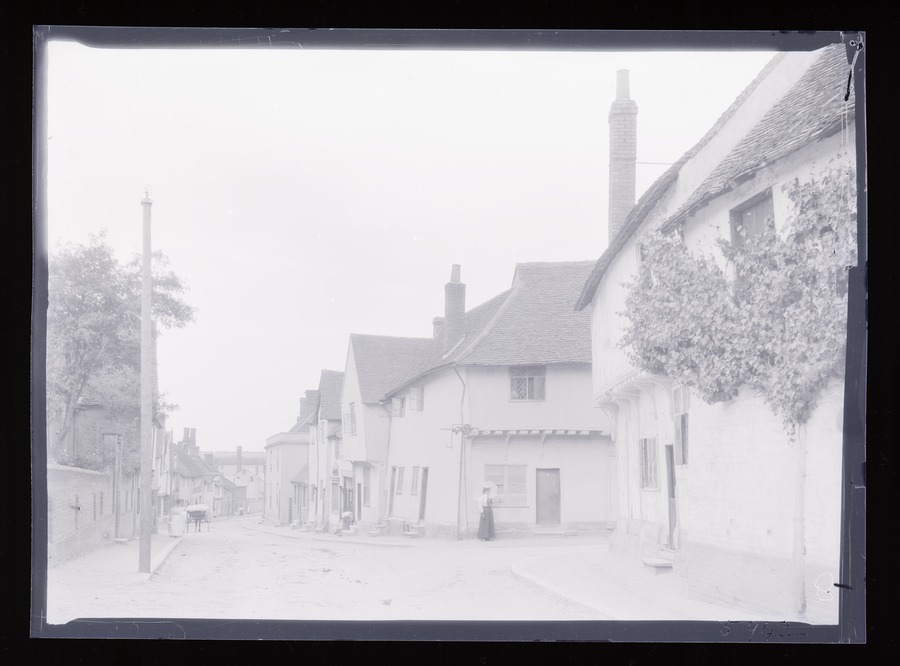 Lavenham, Cottages Image credit Leeds University Library