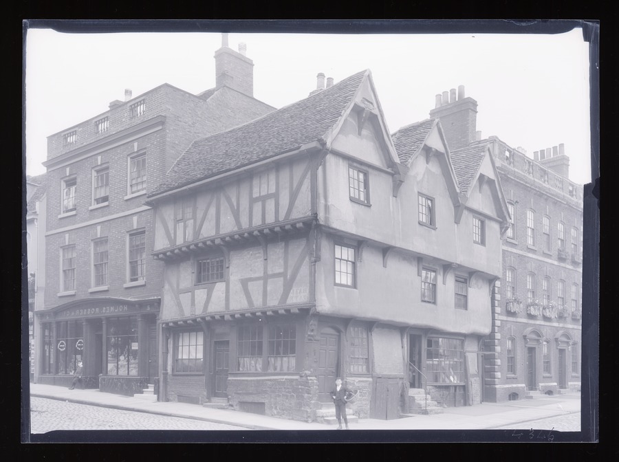 Lincoln, old house, Bailgate Image credit Leeds University Library