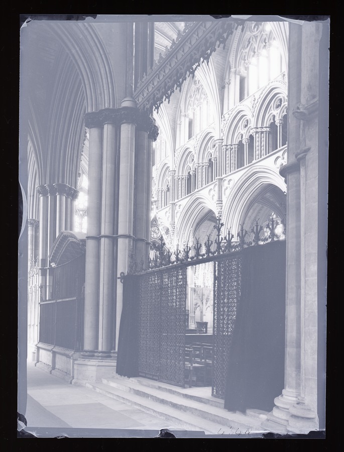 Lincoln Cathedral, across choir Image credit Leeds University Library