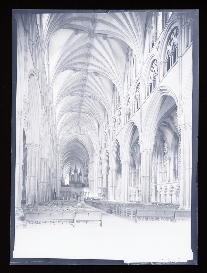 Lincoln Cathedral, Nave to East Image credit Leeds University Library