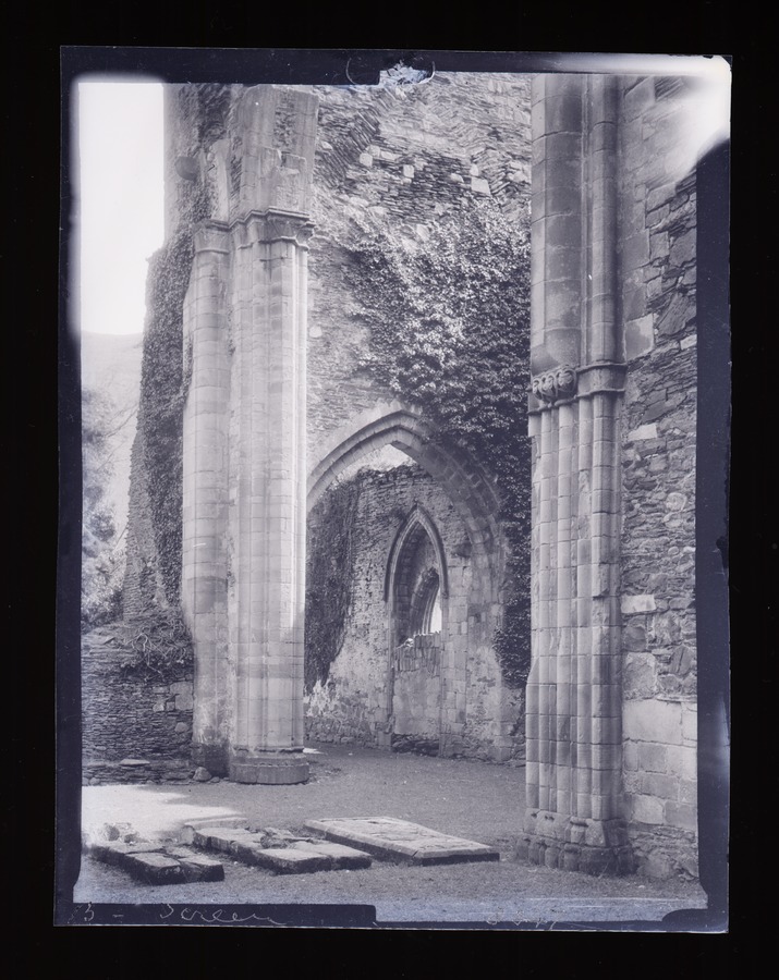 Vale of Crucis Abbey, across nave to south Image credit Leeds University Library