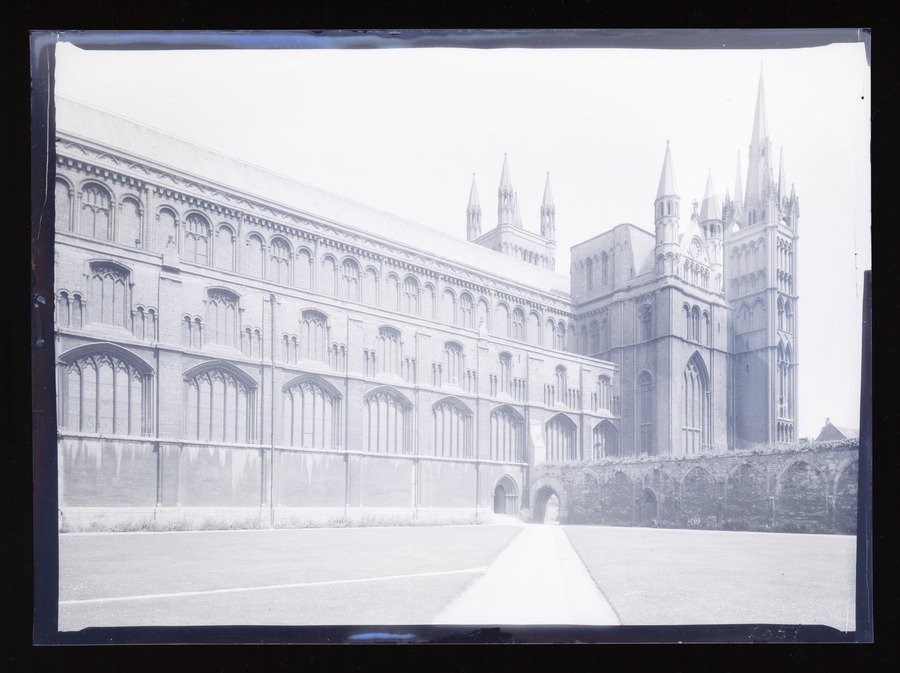 Peterborough Cathedral from S. E. Image credit Leeds University Library