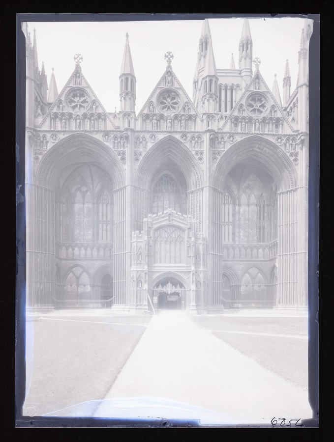 Peterborough Cathedral West front Image credit Leeds University Library
