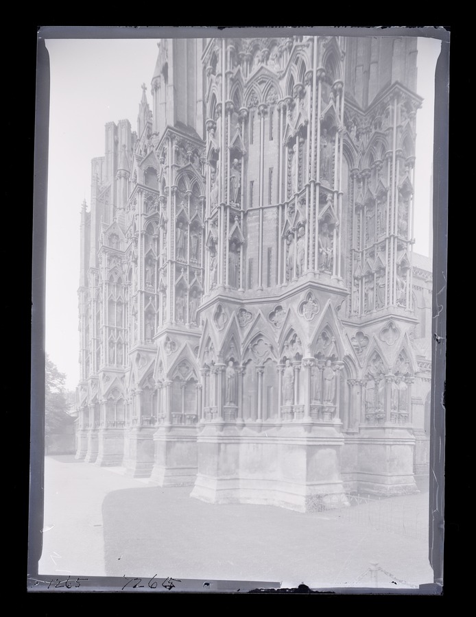 Wells Cathedral, from SW Image credit Leeds University Library