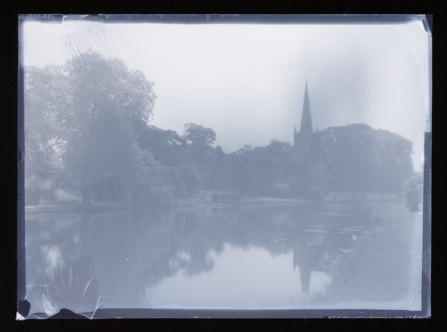 [Stratford-upon-Avon, Holy Trinity Church, from River Avon] Image credit Leeds University Library