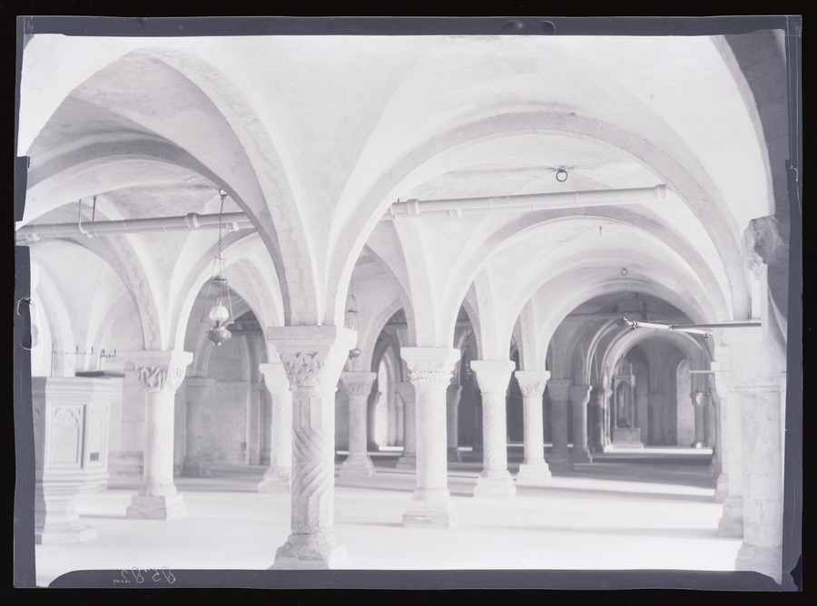 Canterbury Cathedral, Crypt Image credit Leeds University Library