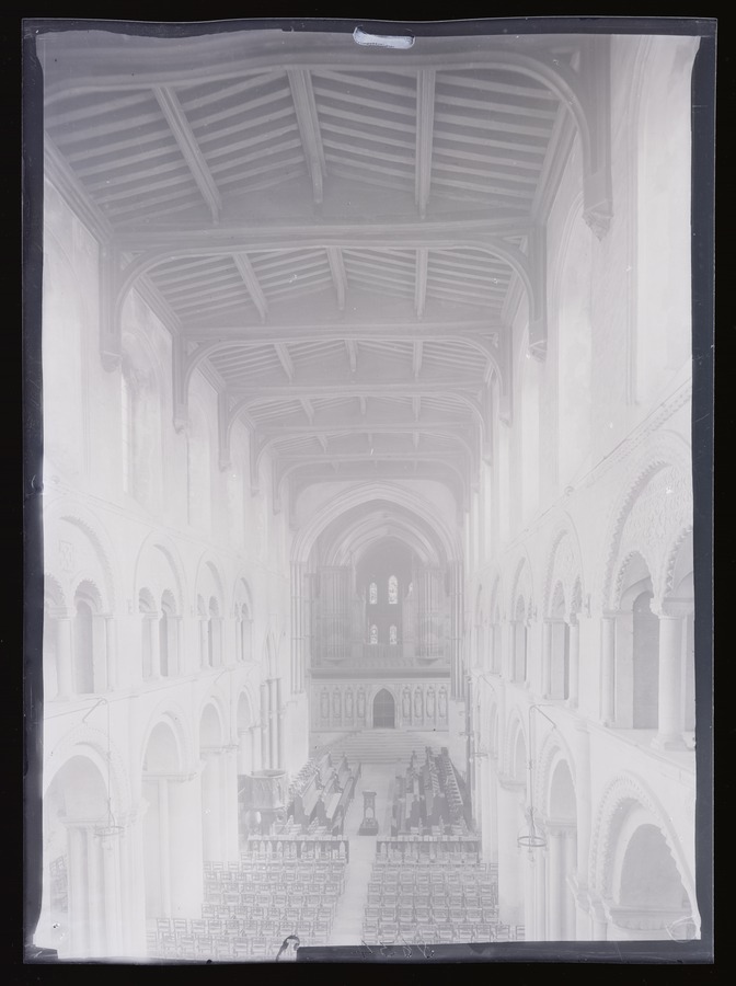 Rochester Cathedral,  Nave to E Image credit Leeds University Library