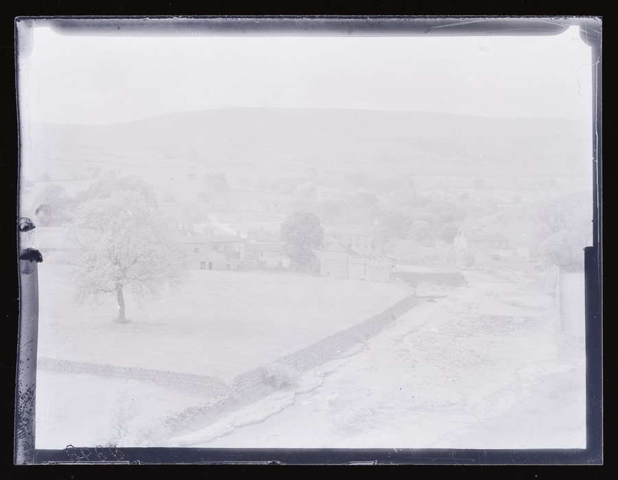 Bainbridge, from hillside Image credit Leeds University Library