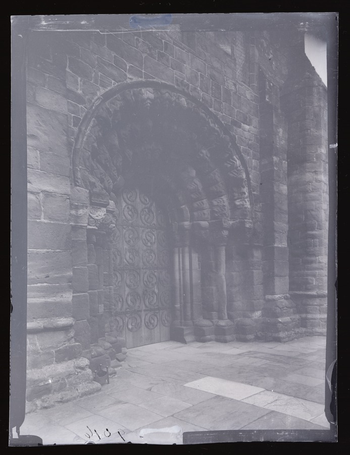 St Bee's Church, West doorway from NW Image credit Leeds University Library