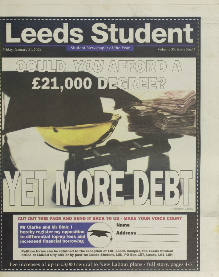 Leeds Student, volume 33 issue 13 Image credit Leeds University Library