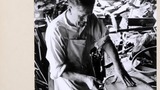 Mr John Winsby, cabinet maker of Leyburn, Wensleydale, in his workshop. Image used for one of the photographic illustrations in "Life and Tradition in the Yorkshire Dales" (1968), plate 152