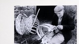 Mr F.Gallon of Ugthorpe making a scuttle. Probably associated with the series of photographs used to illustrate  "Life in the Moorlands of North-East Yorkshire" (1972). Cp. plate 189. Page reference taken from the new edition, which was published by Smith