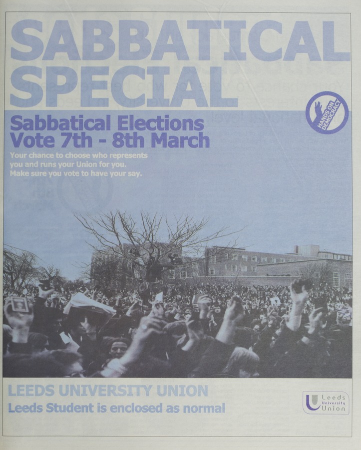 Leeds Student, volume 35 issue 18 Image credit Leeds University Library