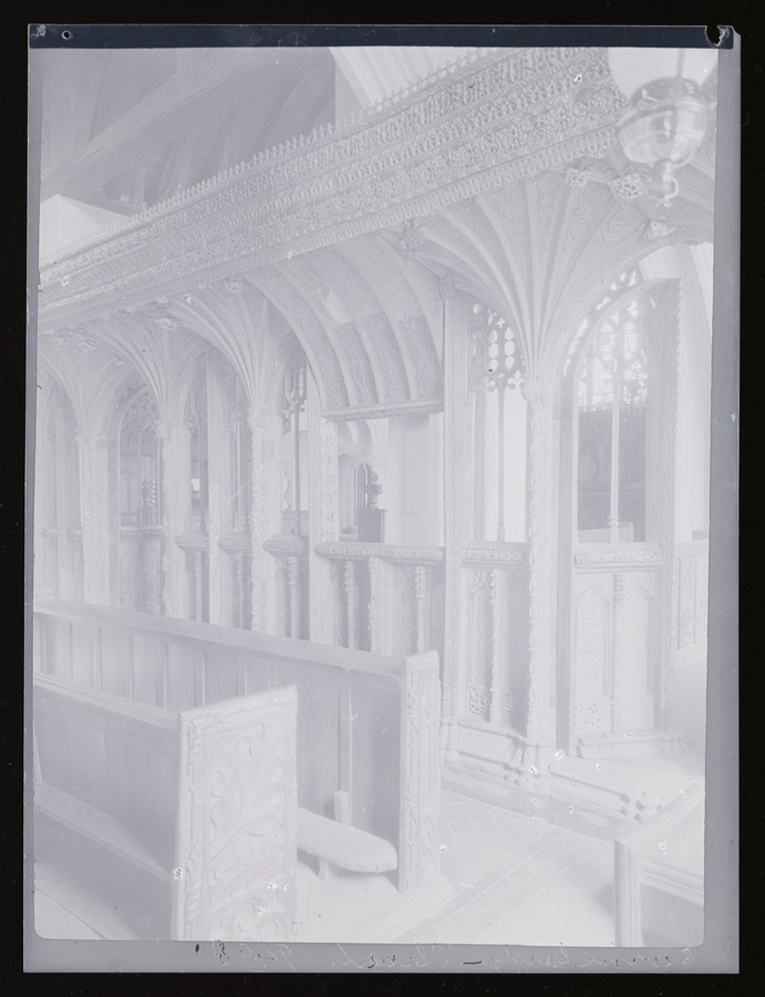 Swimbridge Church, screen Image credit Leeds University Library