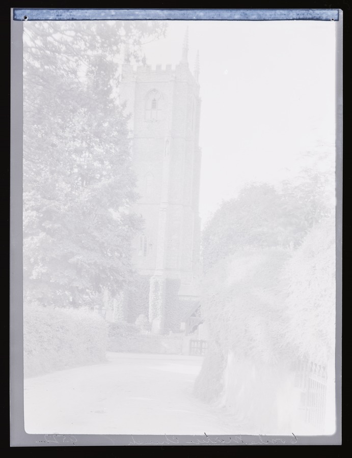 Combe Martin Church, tower Image credit Leeds University Library