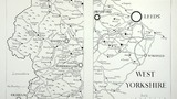 Map of West Yorkshire. Original drawing for "Life and Tradition in West Yorkshire" (1976), pp.12 and 13