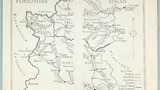 Map of the Yorkshire Dales. Original drawing used for endpapers of "The Yorkshire Dales" (1956)