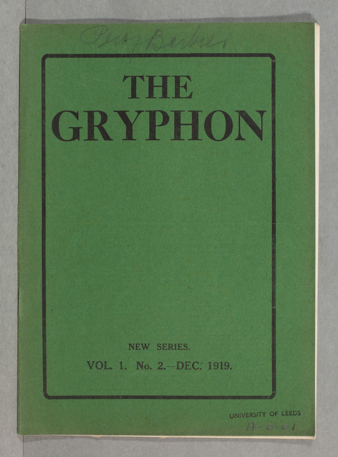 The Gryphon: Second Series, volume 1 issue 2 © University of Leeds