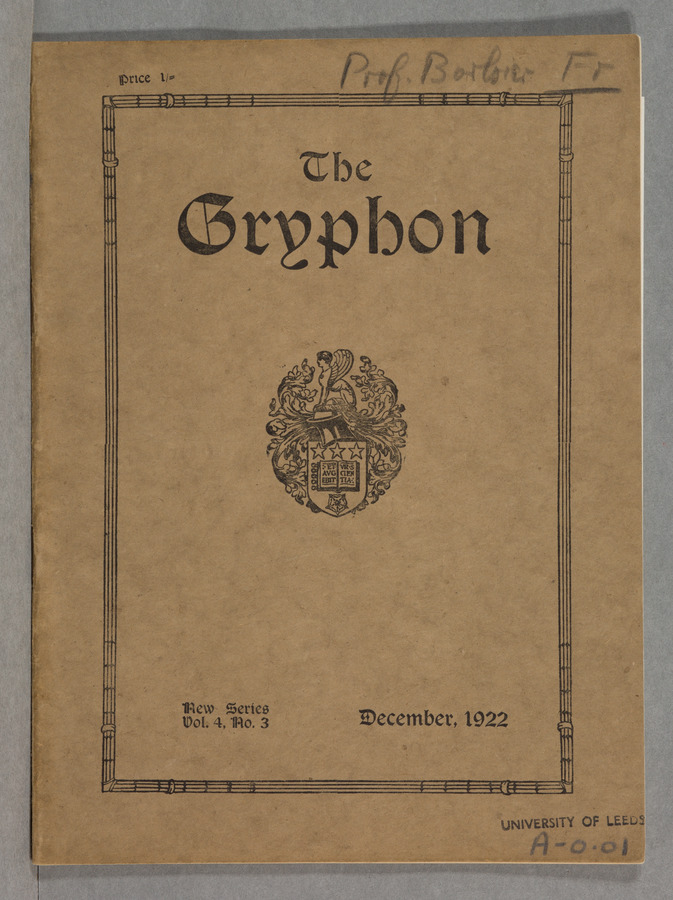 The Gryphon: Second Series, volume 4 issue 3 © University of Leeds