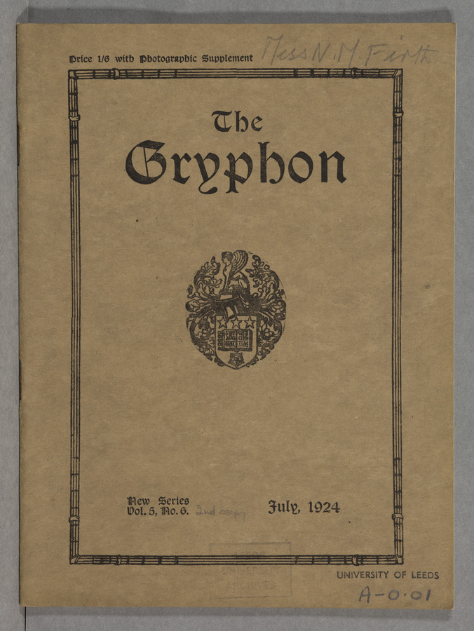 The Gryphon: Second Series, volume 5 issue 6 © University of Leeds