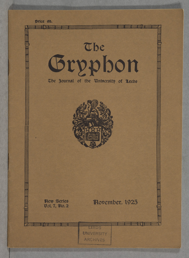 The Gryphon: Second Series, volume 7 issue 2 © University of Leeds