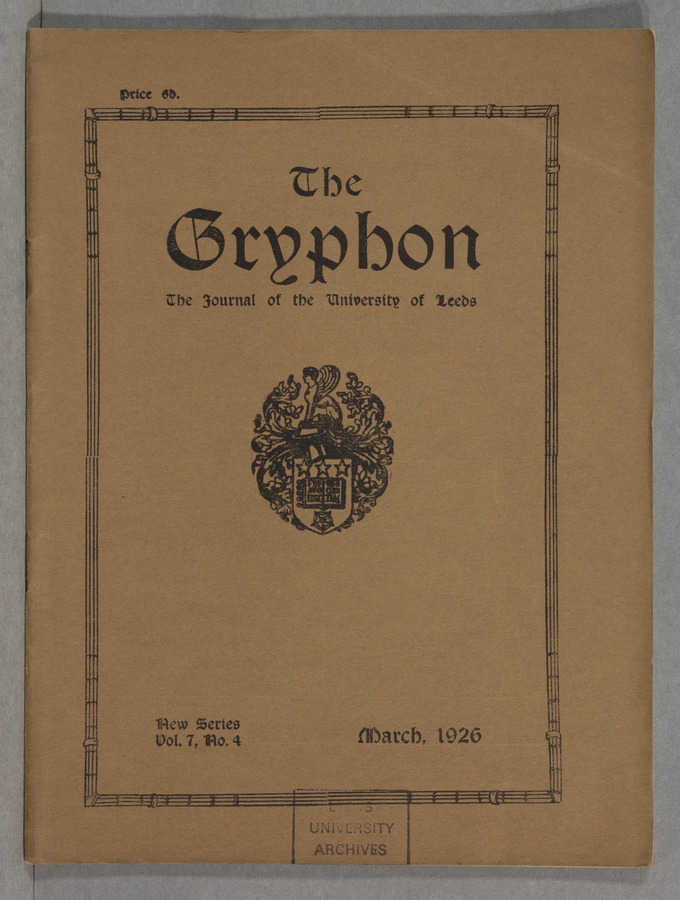 The Gryphon: Second Series, volume 7 issue 4 © University of Leeds