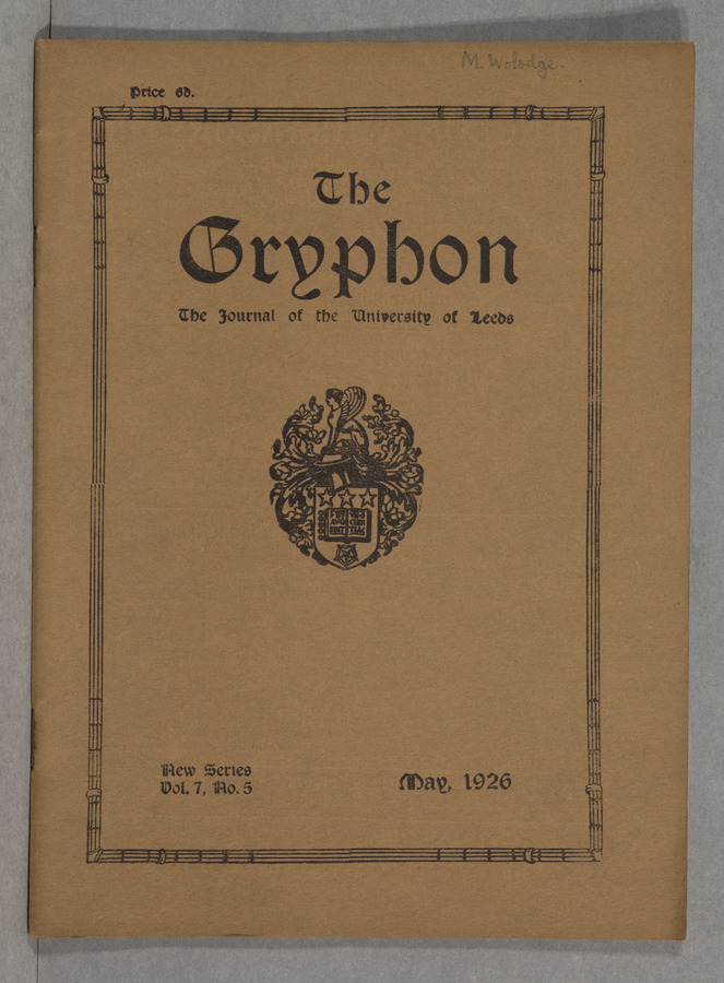 The Gryphon: Second Series, volume 7 issue 5 © University of Leeds