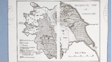 Geological map of Yorkshire. Original drawing for use in "Getting to Know Yorkshire" (1964), page 3