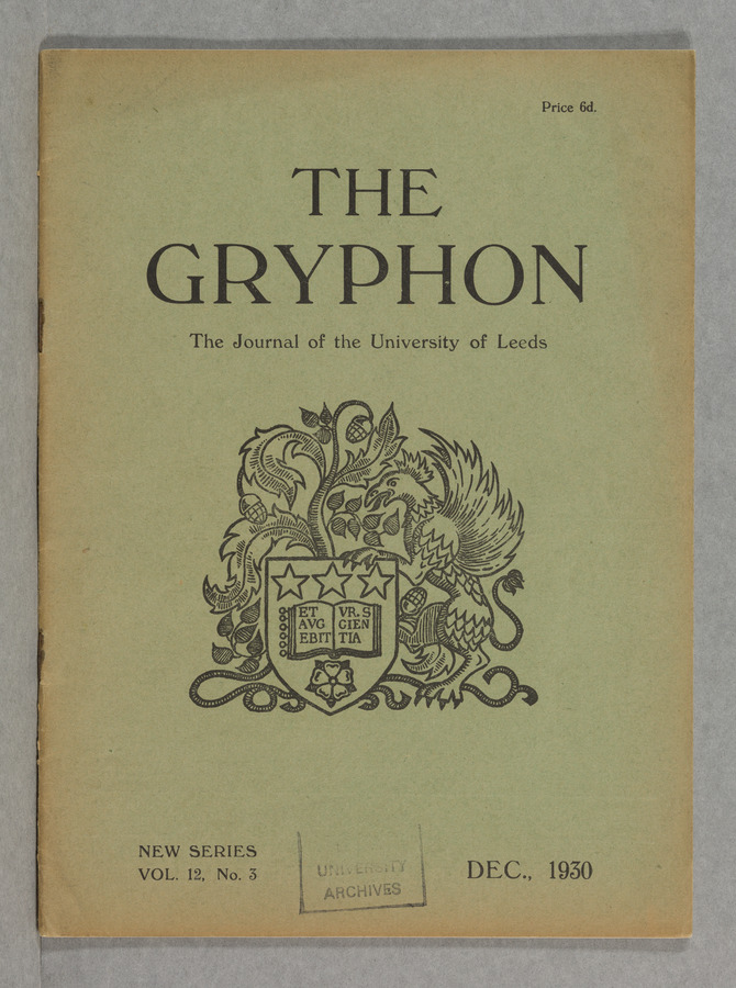 The Gryphon: Second Series, volume 12 issue 3 © University of Leeds