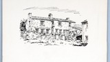 The Finished Cottage. Original drawing used in "Yorkshire Cottage" (1942), page 67