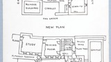 Plan before and after reconstruction. Original drawing used in "Yorkshire Cottage" (1942), page 26