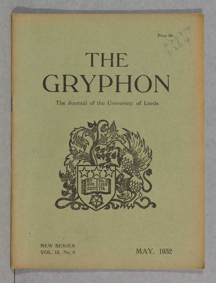 The Gryphon: Second Series, volume 13 issue 6 Media credit University of Leeds