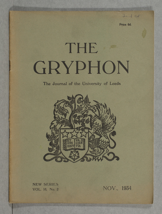 The Gryphon: Second Series, volume 16 issue 2 Media credit University of Leeds