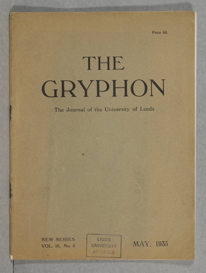 The Gryphon: Second Series, volume 16 issue 6 Media credit University of Leeds