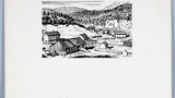 Norwegian farms. Original drawing used in "Yorkshire Cottage" (1942), page 40